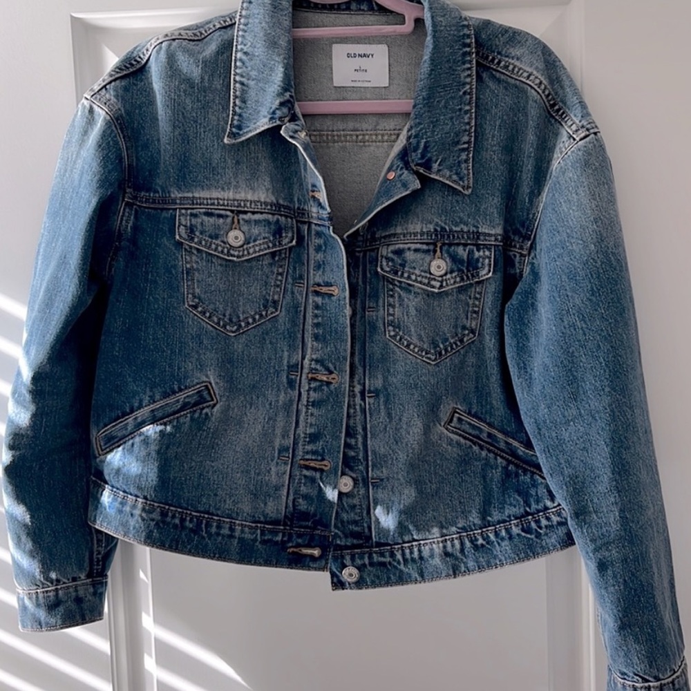 Old navy large petite denim jacket